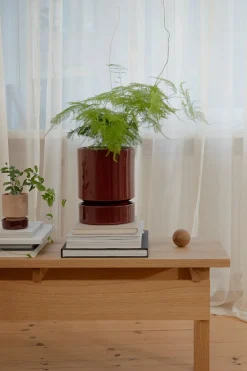 PLANT Hoff krukke, glaseret, Burgundy Best