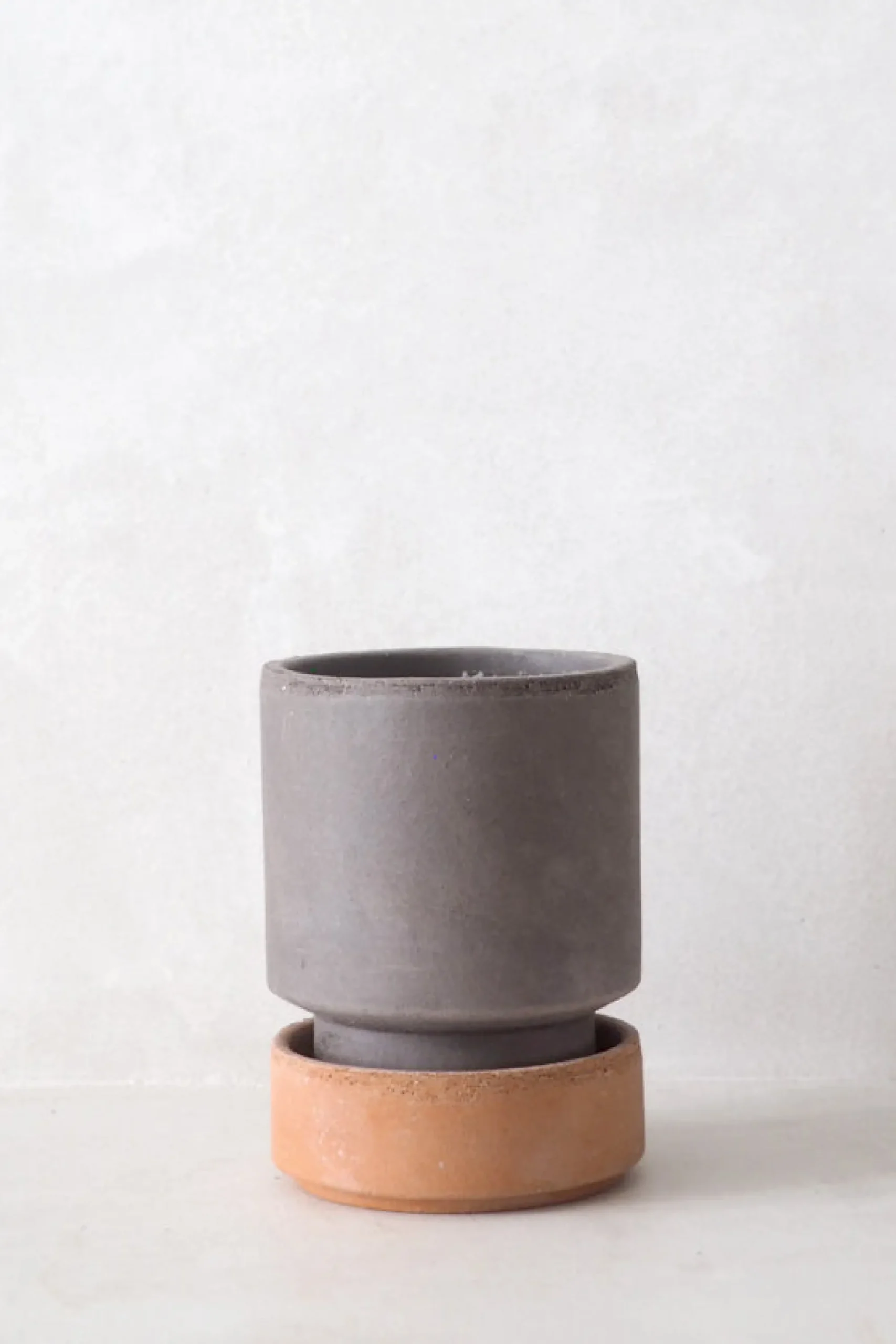 PLANT Hoff krukke, raw grey + raw rosa underskål Outlet