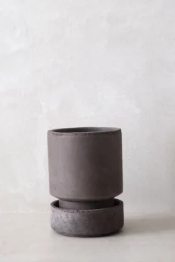 PLANT Hoff krukke, raw grey + raw grey underskål Online