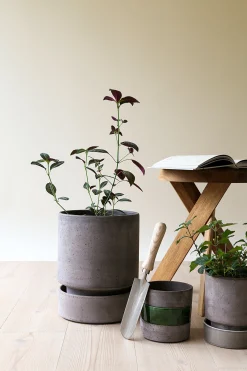 PLANT Hoff krukke, raw grey + raw grey underskål Online