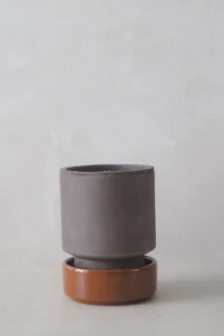 PLANT Hoff krukke, raw grey + rust underskål Clearance
