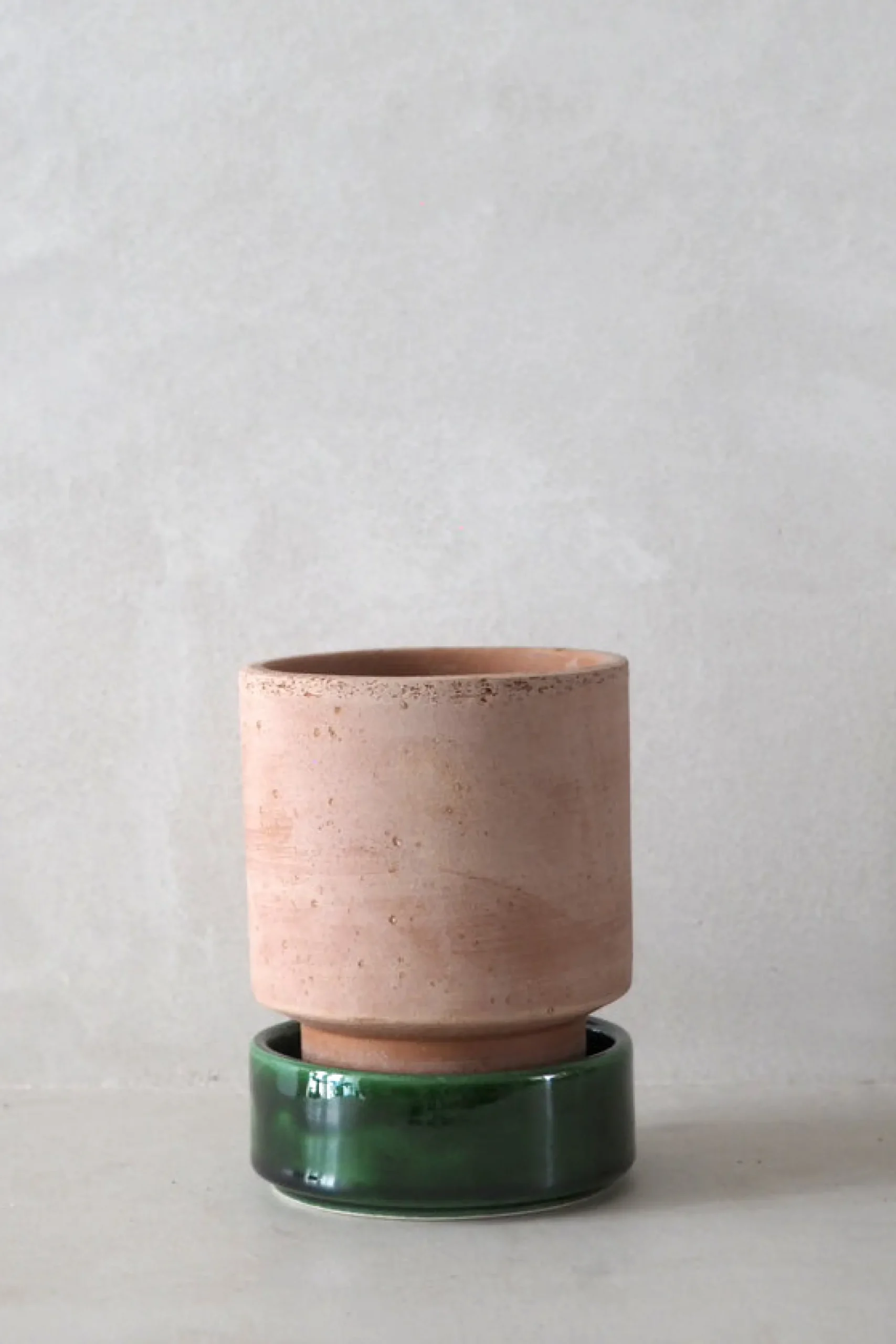 PLANT Hoff krukke, raw rosa + grøn underskål Discount