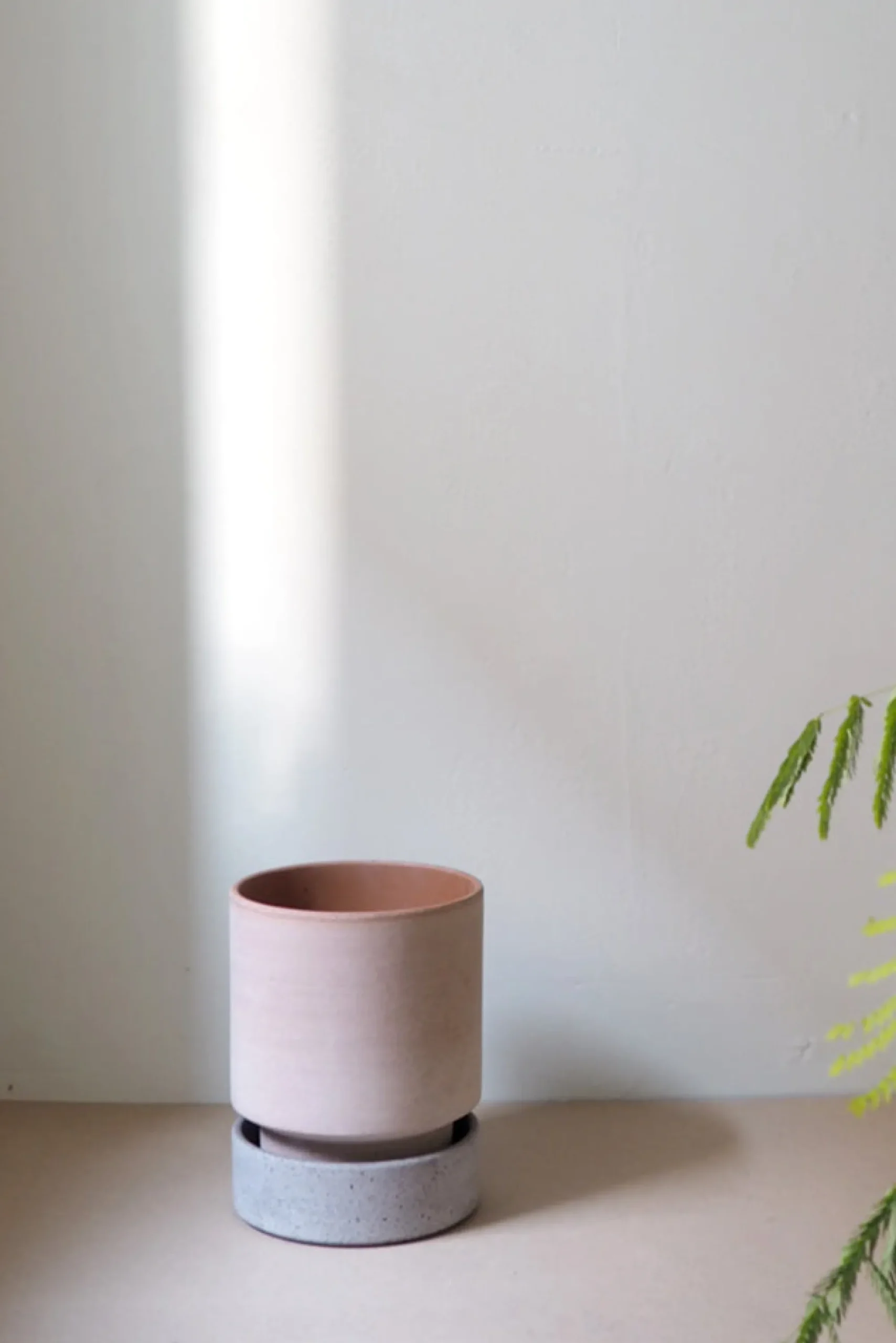 PLANT Hoff krukke, raw rosa + raw grey underskål, gulvkrukke Discount