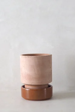 PLANT Hoff krukke, raw rosa + rust underskål Outlet